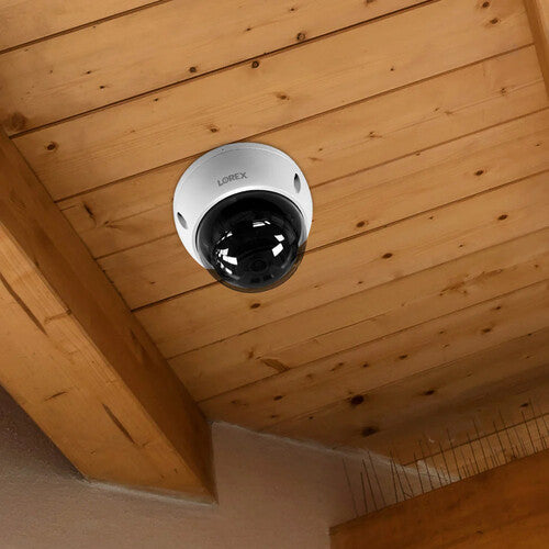 Lorex E851AD Cámara Domo Exterior 4K UHD 20 fps 98' Visión Nocturna IP67
