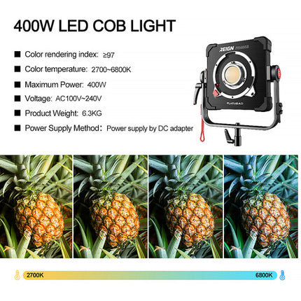 GVM Reign FH400B Luz LED Bicolor Modular Plano 21700 Lux 2700-6800K Incluye Cable y Bolsa