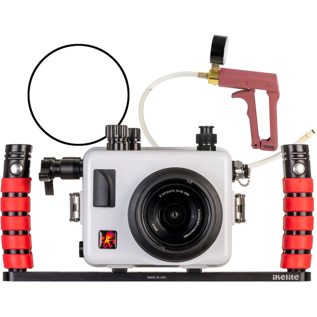 Ikelite 200FP/T Carcasa submarina para Sony a6700 Profundidad 200' con asas dobles