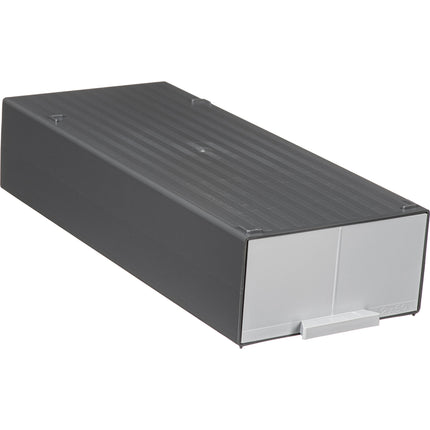 Gepe Caja de almacenamiento con 2 bandejas universales para 100 diapositivas 5x5 cm con tapa