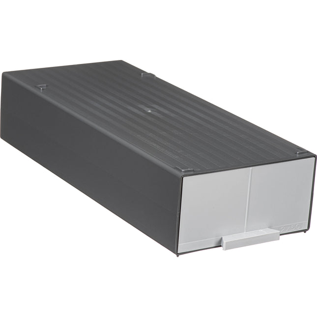 Gepe Caja de almacenamiento con 2 bandejas universales para 100 diapositivas 5x5 cm con tapa