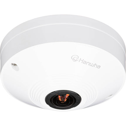 Hanwha Vision WiseNet Q Series QNF-8010 Cámara Domo Fisheye 6MP 2048x2048 187° 256GB MicroSD