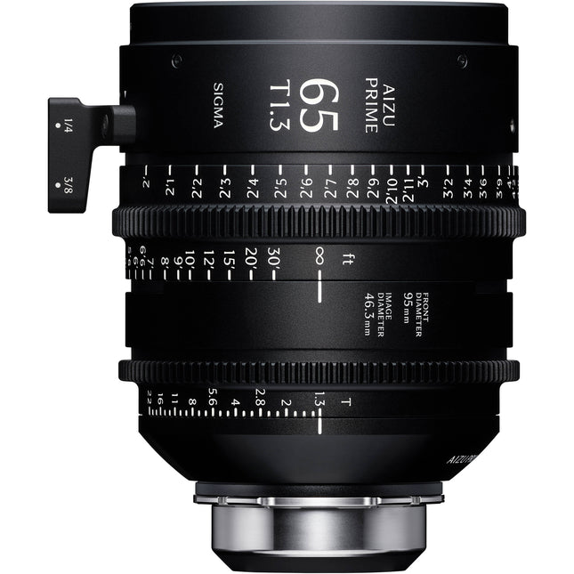 Sigma Aizu Prime 65mm T1.3 Óptica de Cine Full Frame con Soporte y Tapas