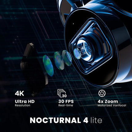 Lorex LNE95MDW N4 Lite Nocturnal Cámara Exterior 4K UHD 131ft Visión Nocturna