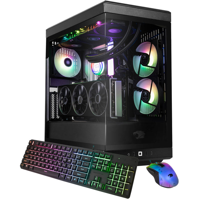 iBUYPOWER Y40 PRO PC Gaming con Ryzen 7 5.2 GHz 32GB RAM 2TB SSD teclado ratón