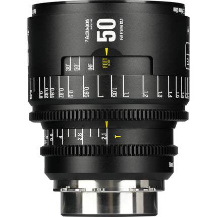 7Artisans INFINTE 50mm T2.1 Objetivo Cine Full Frame 46.8° FOV ARRI PL Negro