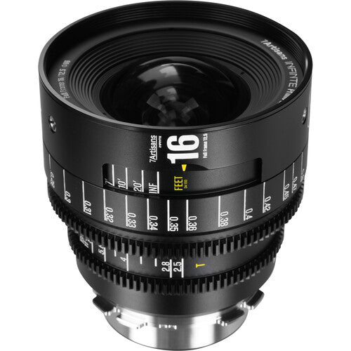7Artisans INFINTE 16mm T2.5 Lente de Cine Full Frame F2.5 a T22 para Canon EF
