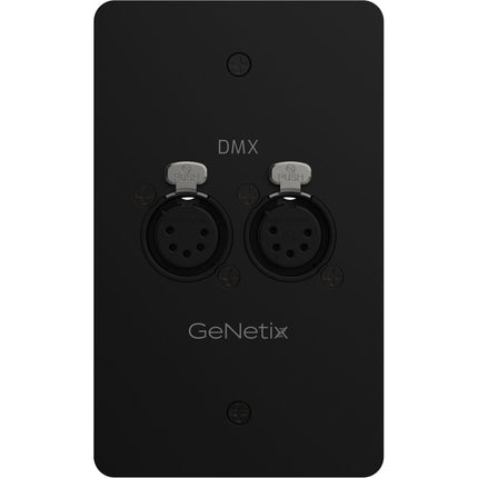 ChamSys GeNetix DMX Passthrough placa de pared con doble puerto conector hembra y diseño compacto