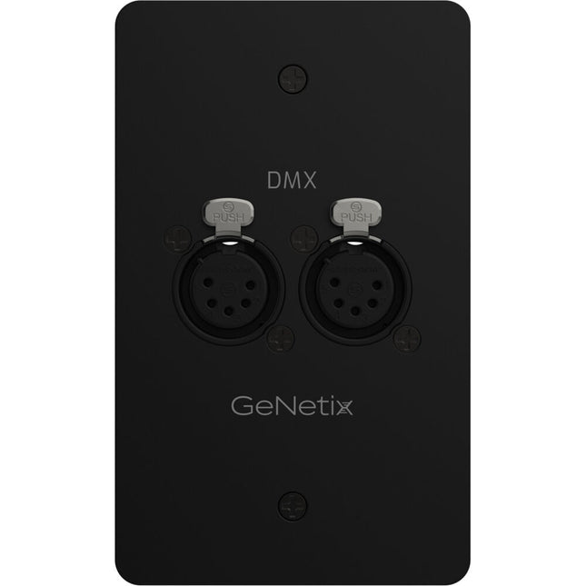 ChamSys GeNetix DMX Passthrough placa de pared con doble puerto conector hembra y diseño compacto