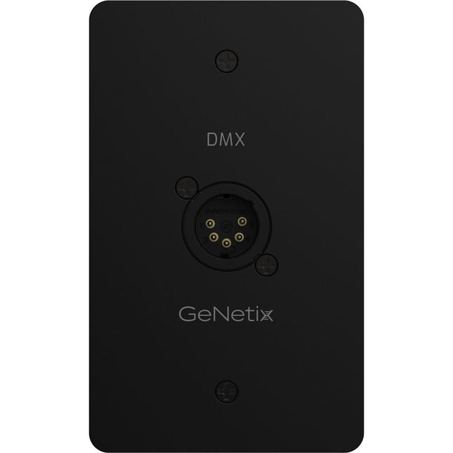 ChamSys GeNetix DMX Passthrough Placa de Pared 5 Pines Negro Ligero