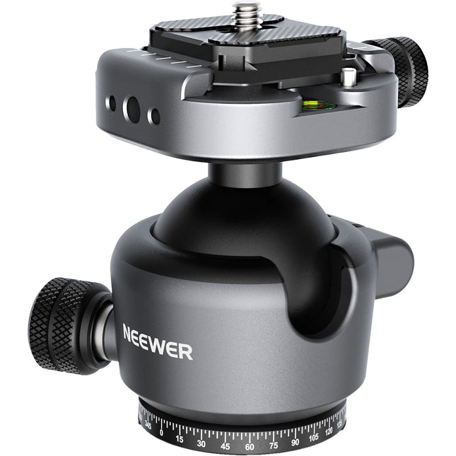 Neewer GM41 Cabezal Esférico Bajo Perfil para Trípode Capacidad 10 kg Arca-Type QR