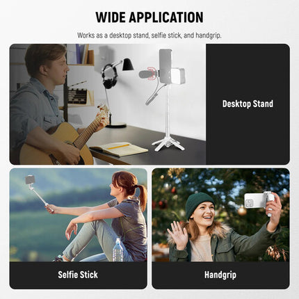 Neewer P15 Palo Selfie Plegable Trípode con Control Bluetooth 33' Alcance Ajuste 9 a 15"