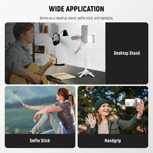 Neewer P15 Palo Selfie Plegable Trípode con Control Bluetooth 33' Alcance Ajuste 9 a 15"