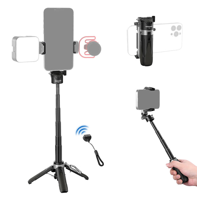Neewer P15 Palo Selfie Plegable Trípode con Control Bluetooth 33' Alcance Ajuste 9 a 15"