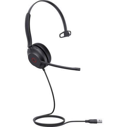 Yealink UH35 Mono Auriculares USB Monoaural con Micrófonos Dual Cancelación de Ruido y Control de Llamadas