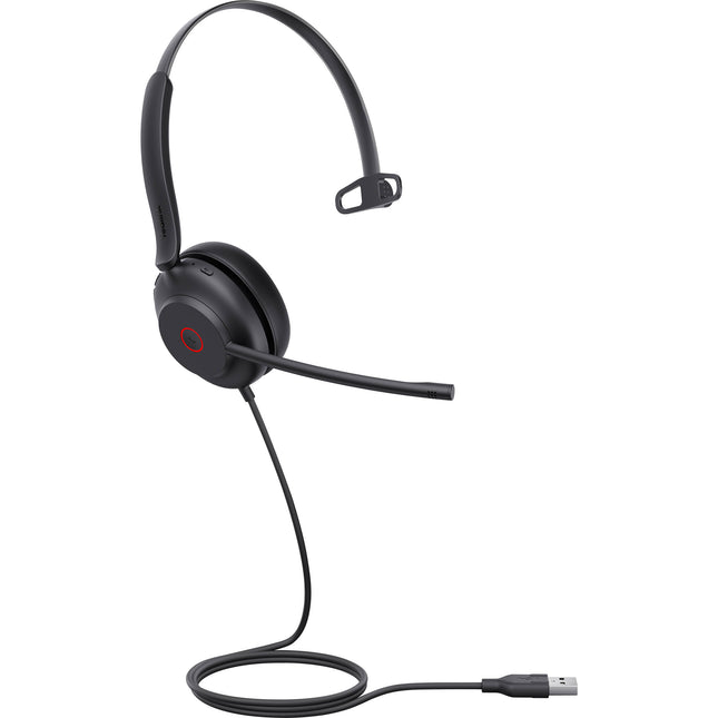 Yealink UH35 Mono Auriculares USB Monoaural con Micrófonos Dual Cancelación de Ruido y Control de Llamadas