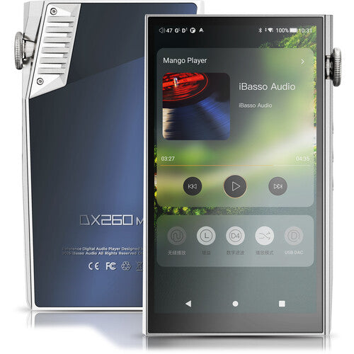 iBasso DX260 MK2 Reproductor de Audio Digital 8 DACs 128GB Silver Blue