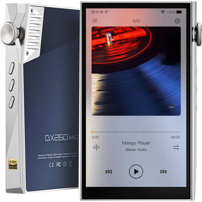 iBasso DX260 MK2 Reproductor de Audio Digital 8 DACs 128GB Silver Blue