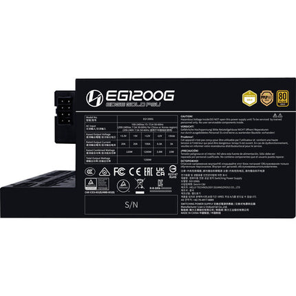 Lian Li EDGE GOLD Fuente de Poder Modular ATX 1200W 80 PLUS Gold 120mm PWM