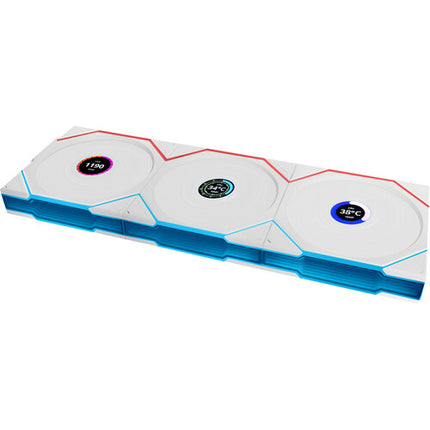 Lian Li 120mm UNI FAN TL LCD Ventilador de caja RGB blanco 3 x 1900 rpm 62 CFM
