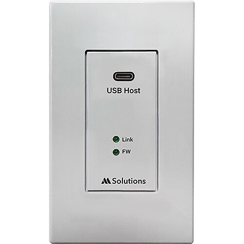 MSolutions USB-C 3.2 Gen 1 Extensor de Pared para Cámaras y Discos Duro 100 m con Suministro 12V 2A