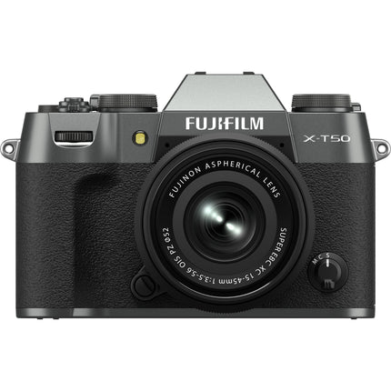 FUJIFILM X-T50 Cámara sin Espejo 40.2MP 4K 60p con Lente 15-45mm f/3.5-5.6