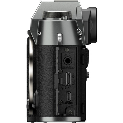 FUJIFILM X-T50 Cámara sin Espejo 40.2MP 4K 60p con Lente 16-50mm y Kit Básico