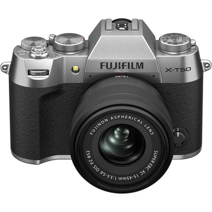 FUJIFILM X-T50 Cámara sin Espejo 40.2MP 4K 60p con Lente 15-45mm OIS