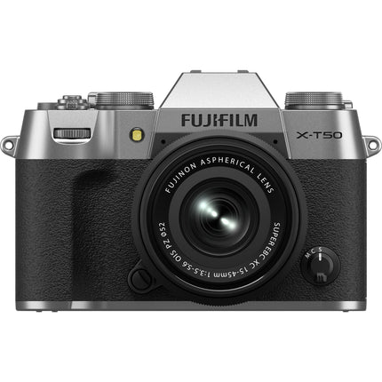 FUJIFILM X-T50 Cámara sin Espejo 40.2MP 4K 60p con Lente 15-45mm OIS