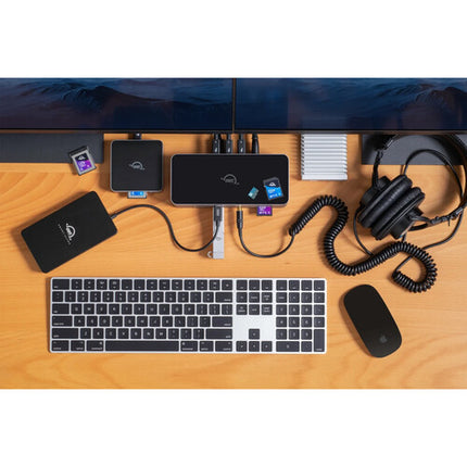 OWC 11 Puertos Dock Thunderbolt 5 con Cable 140W y Soporte Triple 8K