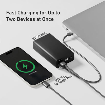 CODi Power Bank portátil 20000mAh 65W USB-C carga rápida