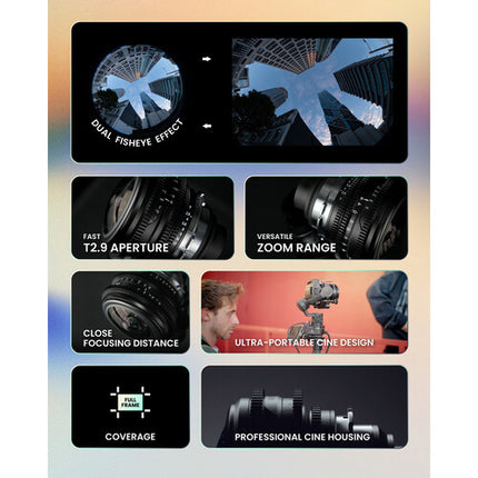 Venus Optics Venus 8-15mm T2.9 Lente Fisheye Cine Full Frame con Zoom