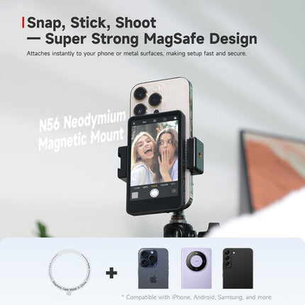 Synco XView M4 Monitor Selfie para Vlogging Pantalla LCD 3.97 Pulgadas Bluetooth P2P Negro