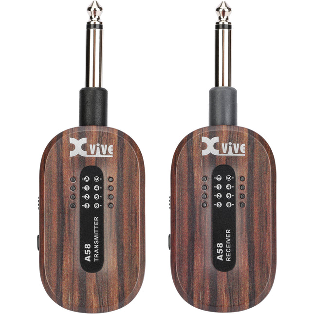 Xvive Audio A58 Sistema Inalámbrico para Guitarra 5.8 GHz Alcance 30 m Rosewood