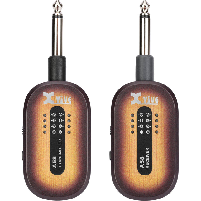 Xvive Audio A58 Sistema Inalámbrico para Guitarra 5.8 GHz 5 Horas Batería