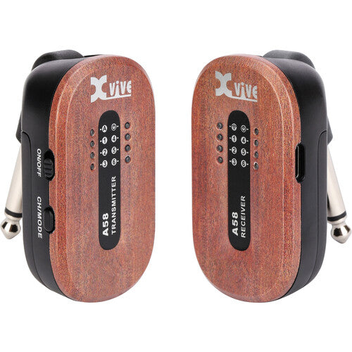Xvive Audio A58 Sistema Inalámbrico para Guitarra Alcance 30m Calidad 24-Bit