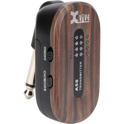 Xvive Audio A58 Sistema Inalámbrico para Guitarra 5.8 GHz Alcance 30 m Rosewood