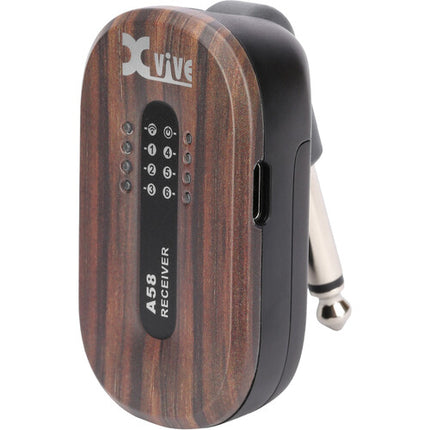Xvive Audio A58 Sistema Inalámbrico para Guitarra 5.8 GHz Alcance 30 m Rosewood