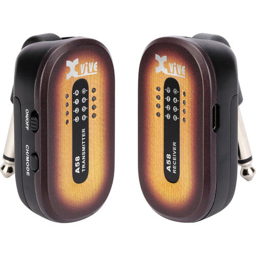 Xvive Audio A58 Sistema Inalámbrico para Guitarra 5.8 GHz 5 Horas Batería