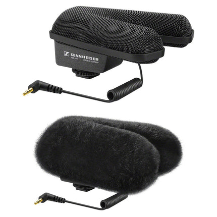 Sennheiser MKE 440 Micrófono Direccional Estéreo con Paraviento de Piel