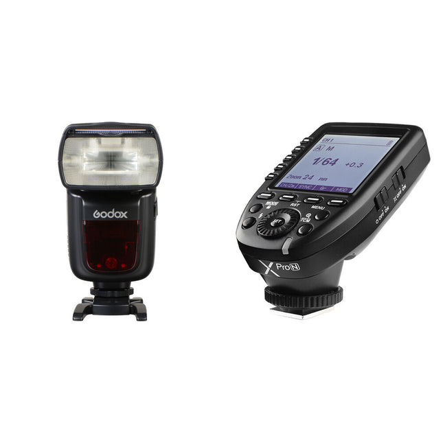 Godox VING V860IIN TTL Flash Kit para Nikon Potente GN 197 y Zoom 20-200mm