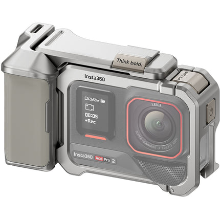 Insta360 Xplorer Kit Agarre con Frame Utilitario y Botón Shutter para Ace Pro y Ace Pro 2 Silver