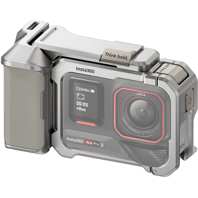Insta360 Xplorer Kit Agarre con Frame Utilitario y Botón Shutter para Ace Pro y Ace Pro 2 Silver
