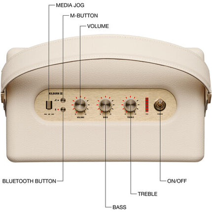 Marshall Kilburn III Altavoz Bluetooth Portátil 50W IP54 Cream