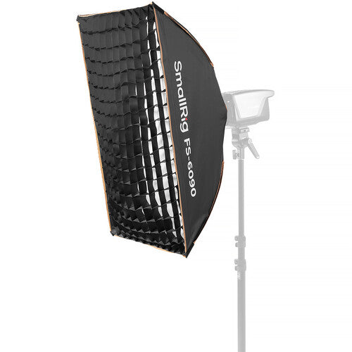 SmallRig FS-6090 Softbox Plegable 60x90 cm para Luces COB LED con Difusores y Rejilla