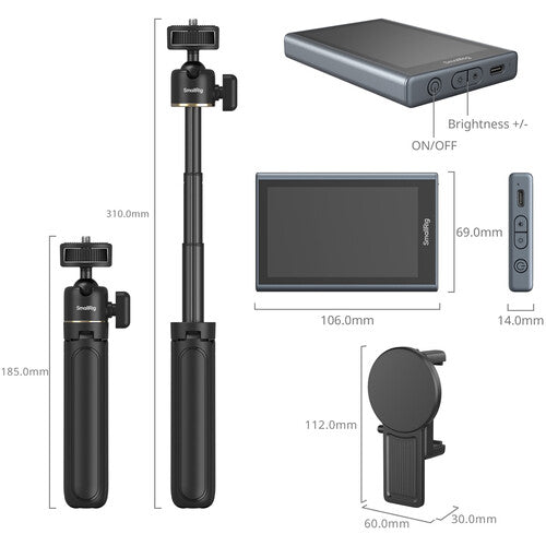 SmallRig Vlog Kit con Monitor Inalámbrico para Smartphone y Control Remoto