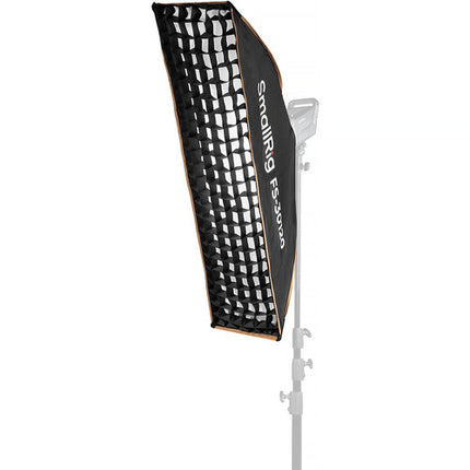 SmallRig FS-30120 Softbox plegable para luz LED COB 30x120 cm con difusores y parrilla