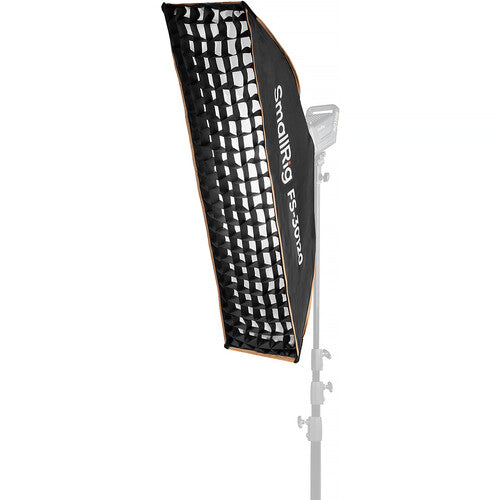 SmallRig FS-30120 Softbox plegable para luz LED COB 30x120 cm con difusores y parrilla