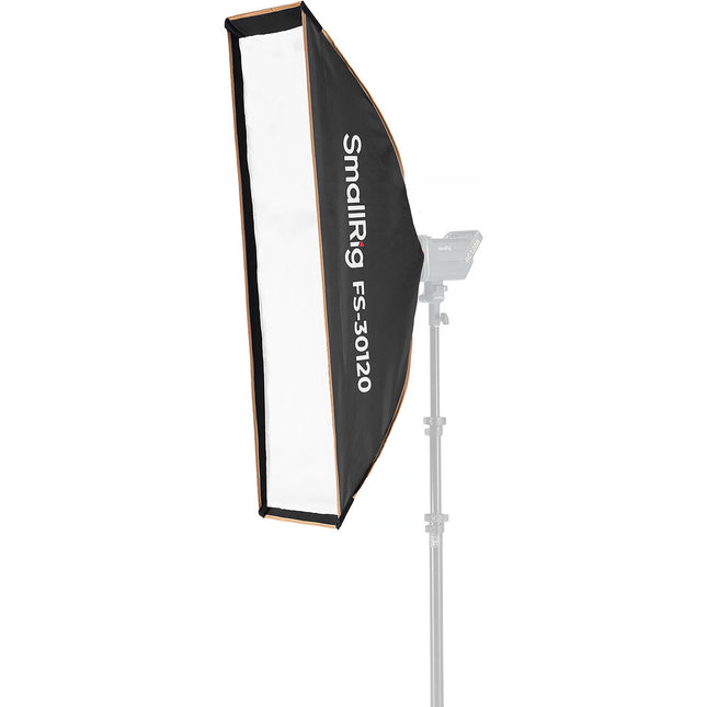 SmallRig FS-30120 Softbox plegable para luz LED COB 30x120 cm con difusores y parrilla