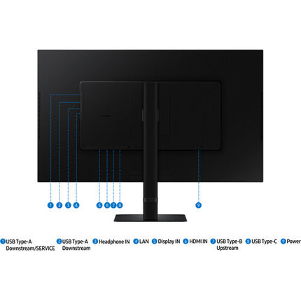 Samsung ViewFinity S80UD Monitor 32" 4K UHD Panel IPS HDR10 90W USB-C
